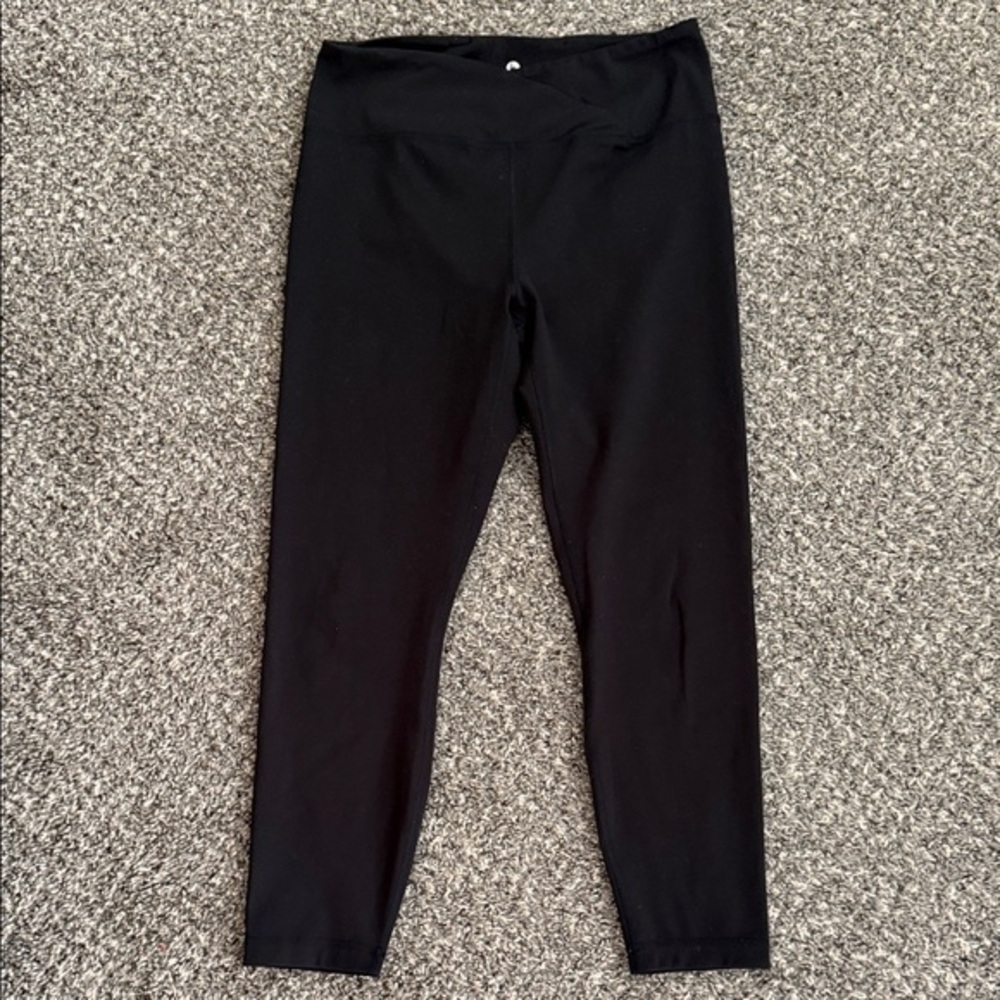 Black 90 degree by reflex women’s large crossover Leggings